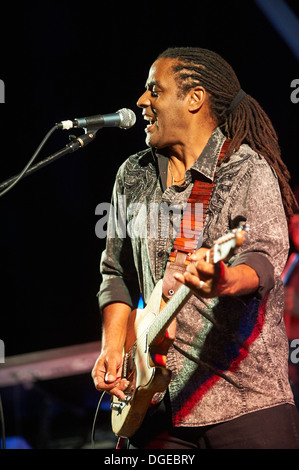 Kenny Neal, ein Blues-Musiker. Stockfoto