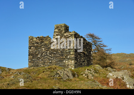 Aquädukt-Sternwarte über Kelsick Narbe. Wansfell, Ambleside, Nationalpark Lake District, Cumbria, England, Vereinigtes Königreich. Stockfoto