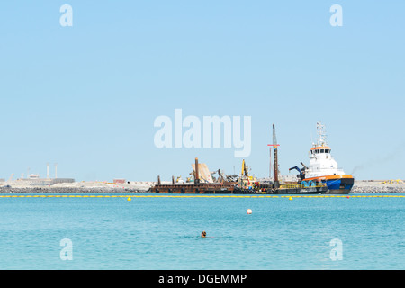 Der Bau des Projekts 1 US-Dollar .63bn Bluewaters Island wo werden die 210 Meter Dubai Eye Stockfoto