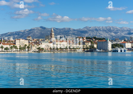 Szene aus der Stadt Split, Adriatc Küste, Kroatien Stockfoto