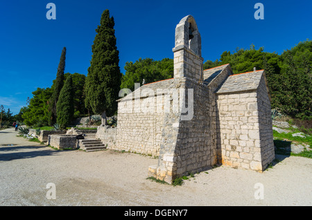 Szene aus der Stadt Split, Adriatc Küste, Kroatien Stockfoto