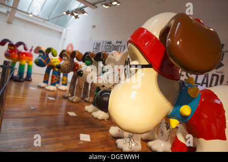 Gromit Unleashed Ausstellung - "Die größte Hundeausstellung auf der Erde" Stockfoto