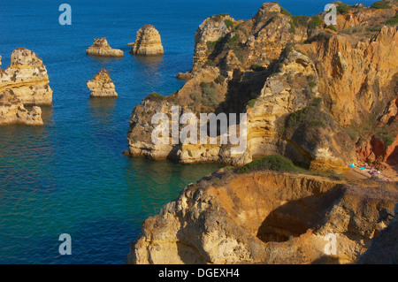 Praia Camilo, Do Camilo Beach, Lagos, Algarve, Portugal Stockfoto