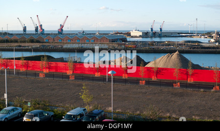 Swansea docks Dockland industrielle Ansicht SA1 Wales KATHY DEWITT Stockfoto