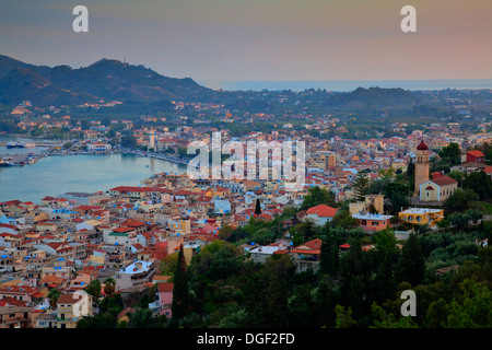 Zakynthos-Stadt von Bocholi, Zakynthos (Zante), Griechenland Stockfoto