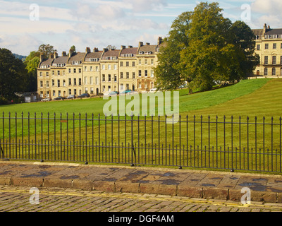 Häuser, Royal Crescent, Bath, Gloucestershire, England Stockfoto