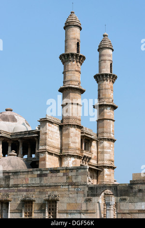 Jami Masjid Moschee, Champaner-Pavagadh archäologischer Park, Gujarat, Indien Stockfoto