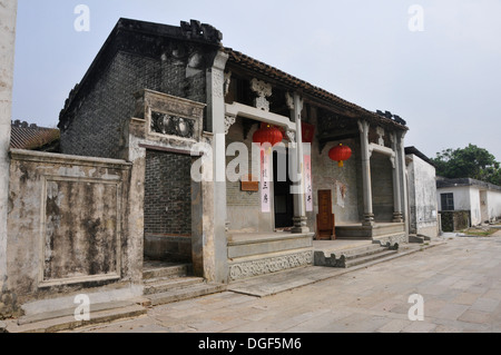 Unterkunft im alten China Dorf Stockfoto