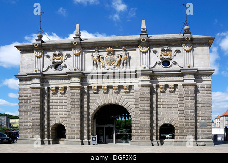 Hohes Tor in der Altstadt von Danzig - Brama Wyzynna. Stockfoto