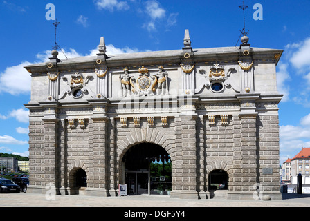 Hohes Tor in der Altstadt von Danzig - Brama Wyzynna. Stockfoto