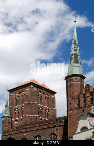 Kirche der Heiligen Maria von Danzig - Marienkirche. Stockfoto