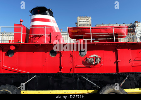 Detail Oftugboat Daniel McAllister, vertäut im Hafen von Montreal, Québec, Kanada. Stockfoto