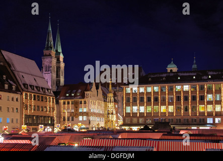 Nürnberg Weihnachtsmarkt - Nürnberger Weihnachtsmarkt 11 Stockfoto