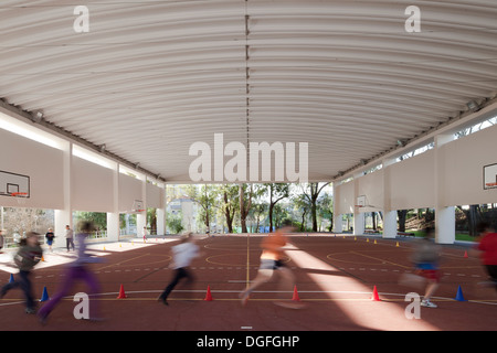 Francisco de Arruda School, Lissabon, Portugal. Architekt: José Neves, 2013. Stockfoto