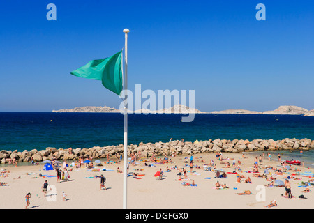 Marseille - Strand der Zweiradspezialist Stockfoto