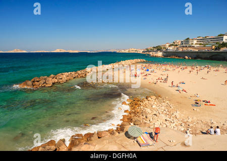 Marseille - Strand der Zweiradspezialist Stockfoto