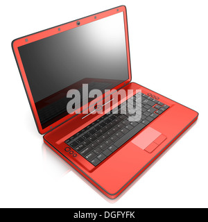 Laptop, Computer-generierte Bild (durchgeführt in 3d) Stockfoto
