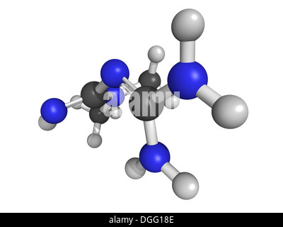 Chemische Struktur von Metformin, eine orale Antidiabetika Medikament in der Biguanide-Klasse Stockfoto