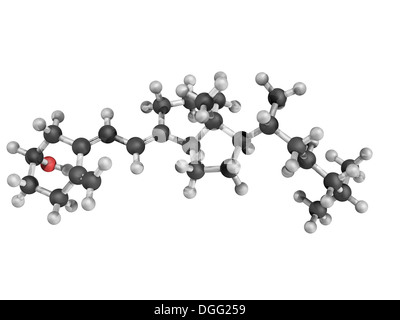 Chemische Struktur von Vitamin D3 (Cholecalciferol) Stockfoto