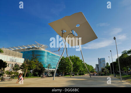 David und Goliath, Skulptur von Antoni Llena, Barcelona, Katalonien, Spanien, Europa, PublicGround Stockfoto