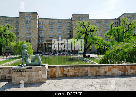 Westend Campus der Johann-Wolfgang-Goethe-Universität in der ehemaligen IG Farben Poelzig-Haus bauen, Frankfurt Am Main, Hessen Stockfoto