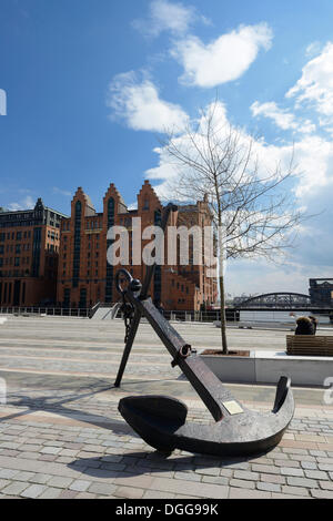 Anker, internationale Maritime Museum, Brooktorhafen, HafenCity, Hamburg Stockfoto