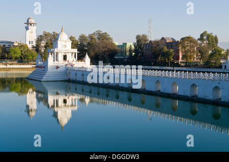 Rani Pokhari, die "Queen es Pond", Kathmandu-Tal, Kathmandu, Kathmandu District, Bagmati Zone, Nepal Stockfoto