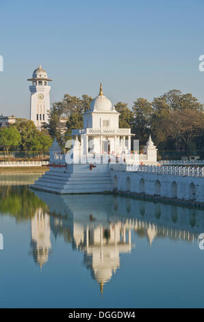 Rani Pokhari, die "Queen es Pond", Kathmandu-Tal, Kathmandu, Kathmandu District, Bagmati Zone, Nepal Stockfoto