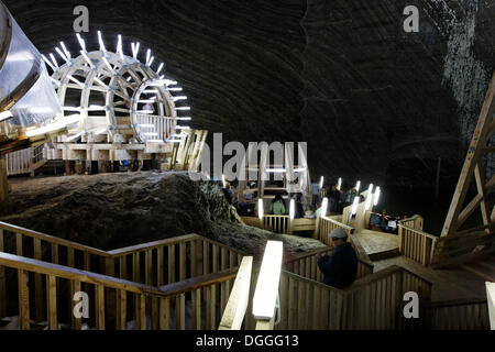 Salina Turda Salzbergwerk, Mina Terezia Turda Thorenburg, Klausenburg, Siebenbürgen, Rumänien, Europa Stockfoto