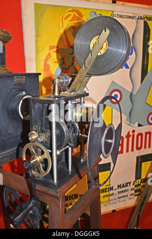 alten Filmprojektor Pathe Typ Lumiere 1898 Stockfoto