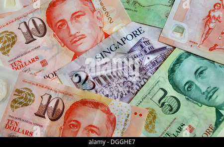 Singapur-Dollar-Noten Stockfoto