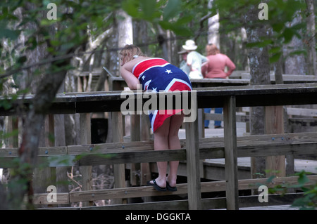 Manatee Springs State Park entlang des Flusses Suwanee in Nord-Zentral-Florida. Stockfoto