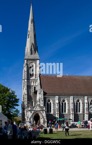 Eine Kirche-Fete am St. Alban-Kirche, lokal oft einfach als die englische Kirche in Kopenhagen, Dänemark Stockfoto