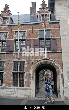 Rubenshaus ("Rubens-Haus") der ehemaligen Wohnhaus und Atelier des Künstlers Rubens in Antwerpen, Belgien. Stockfoto