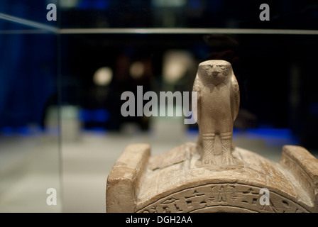 Epygtian Skulptur. Ausstellung "Schätze der Kulturen der Welt", Madrid Stockfoto