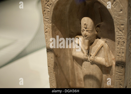 Epygtian Skulptur. Ausstellung "Schätze der Kulturen der Welt", Madrid Stockfoto