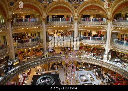 Paris France,9. Arrondissement,Boulevard Haussmann,Galerien Lafayette,Kaufhaus,Shopping Shopper Shopper shoppen shoppen shoppen shoppen Märkte Märkte Marktplac Stockfoto