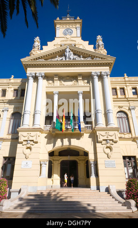 Rathaus Malaga Malaga Spanien designed by Fernando Guerrero Strachan und Manuel Rivera Vera abgeschlossen 1919. Stockfoto