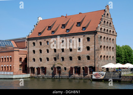 Hotel Krolewski - alten Lagerhaus auf der Mottlau in Danzig. Stockfoto