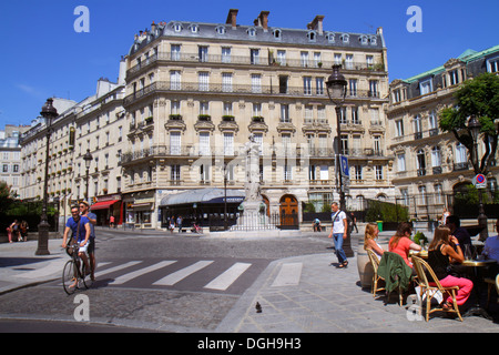 Paris Frankreich,9. Arrondissement,Place Saint St. Georges,Haussmann Kondominium,Wohnen,Wohnung,Wohnungen,Wohnung,Gebäude,Gebäude,Denkmal,Restau Stockfoto