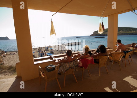 Cala Conta (Platjes de ses Comptes), Ibiza Stockfoto