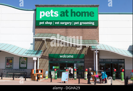 Haustiere zu Hause speichern - Friern Barnet Retail Park - London Stockfoto