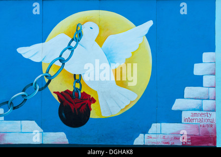 East Side Gallery. Ohne Titel von Andrej Smolak Stockfoto