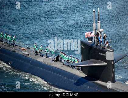 US Navy LosAngelesKlasse schnelluBoot USS Hampton Pier