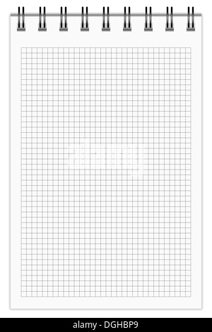 Leere Notepad, Quadrat. Stockfoto