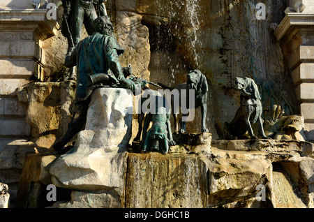 Der königliche Palast im Burgviertel Buda Budapest Ungarn Stockfoto