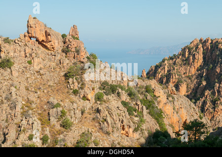 Calanques de Piana, Korsika, Frankreich Stockfoto