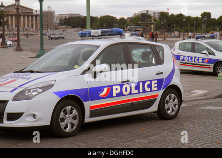 Paris Frankreich,1. Arrondissement,Place de la Concorde,nationale Polizei,Auto,Fahrzeug,Frankreich130818021 Stockfoto