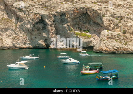 Xlendi Bay, Gozo, Malta Stockfoto