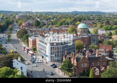 Die Hagley Road, Edgbaston, Birmingham, England Stockfoto